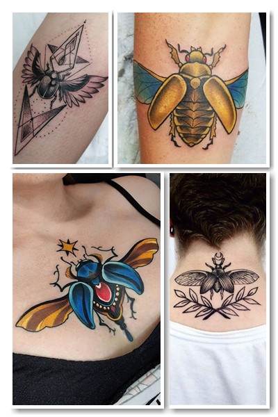 Татуировка скарабей – мощный символ