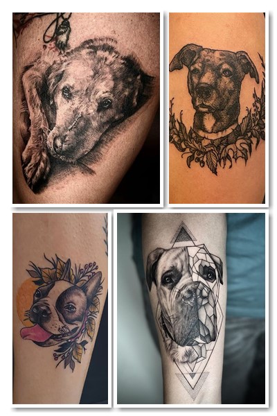 Стилі зображення тату собака