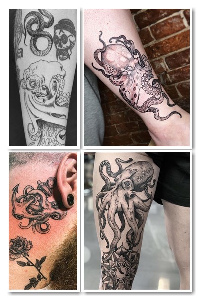 стилі тату спрут