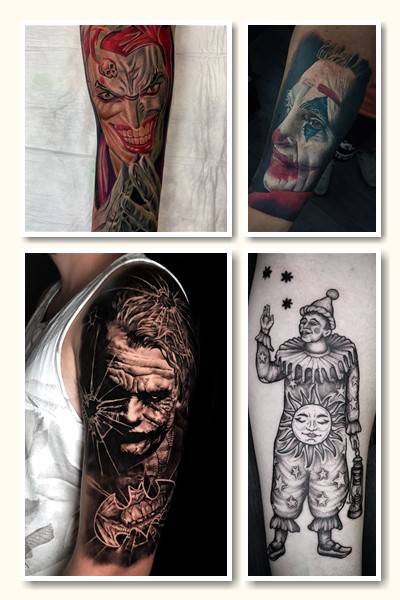 Значення татуювань блазень, арлекін