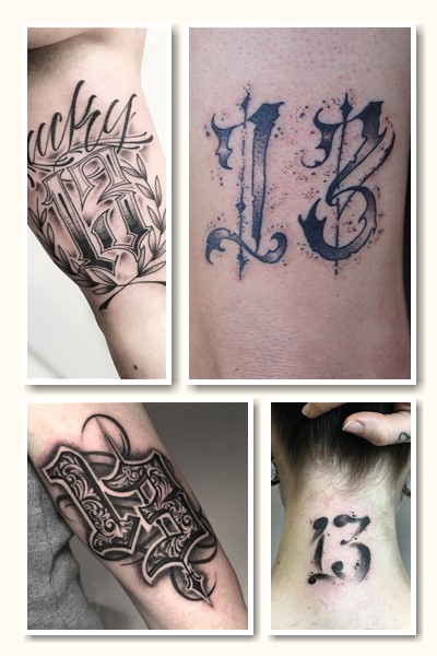 Значення татуювання число 13