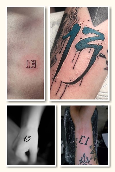 число 13 татуювання