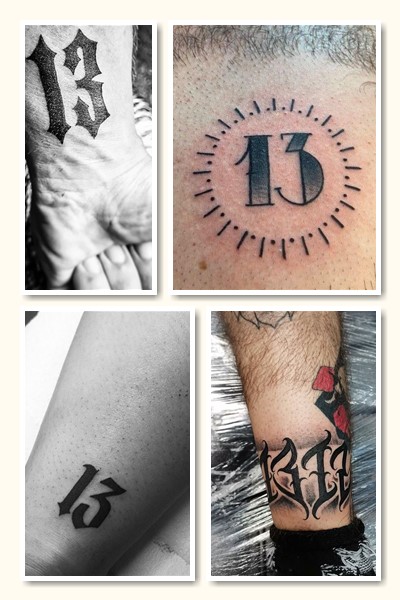татуювання число 13 означає