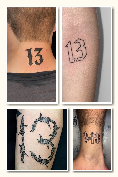 Кому підходить тату з числом 13