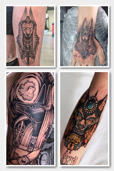 зображення Анубіса в татуюванні