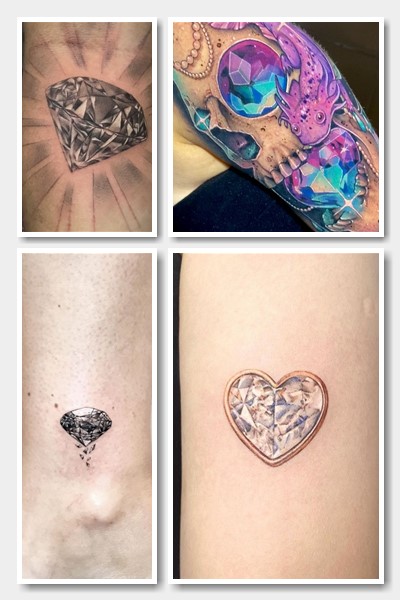 Діамант тату обирають неординарні люди