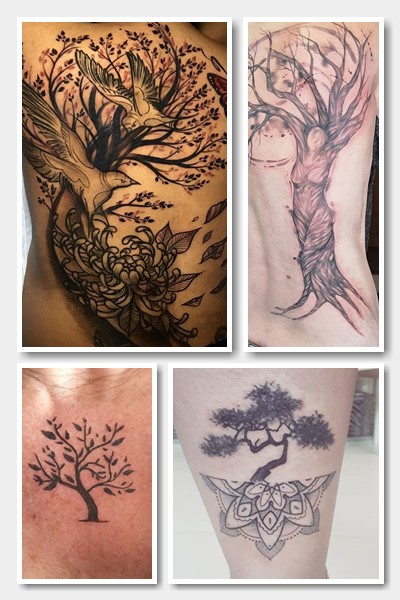 Існує безліч варіантів тату дерево