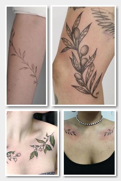 розміщення тату гілочки на тілі