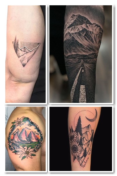 Де краще розмістити татуювання гори