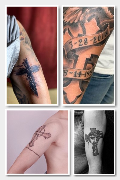 Тату з хрестом на руці