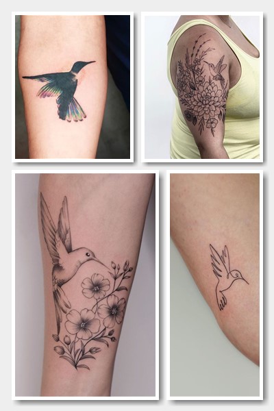 Місце нанесення тату колібрі