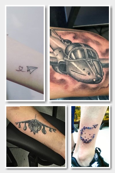 популярні стилі тату літак