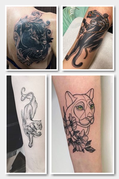 Стиль тату пантера 