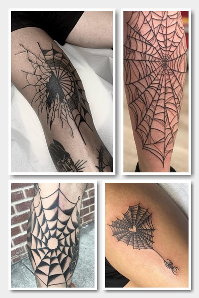 Де нанести татуювання з павутинням