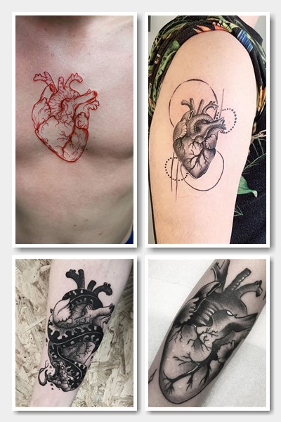 парні татуювання серце