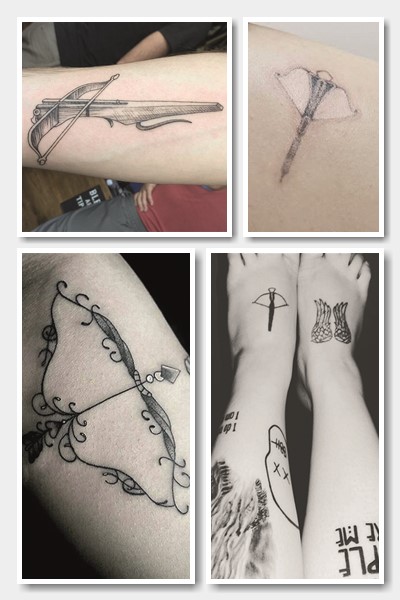 Тату лук та стріли має безліч варіантів