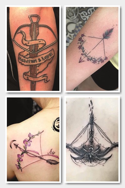 Тату стріла, лук, арбалет означає