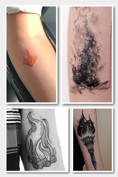 Тату пламя
