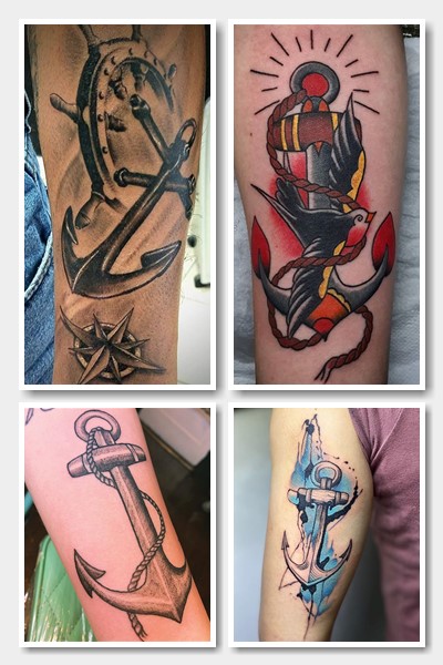  парні тату якір і штурвал