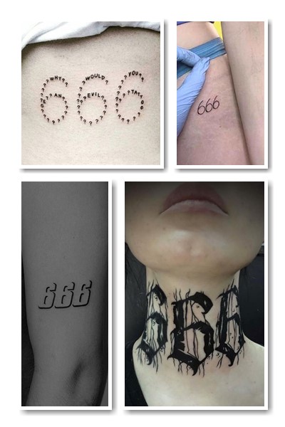 тату 666 символізм