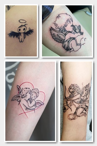 Тату з небесними істотами