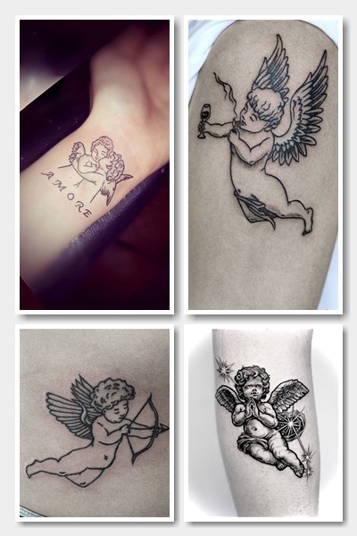 Тату янголятко і тату купідон