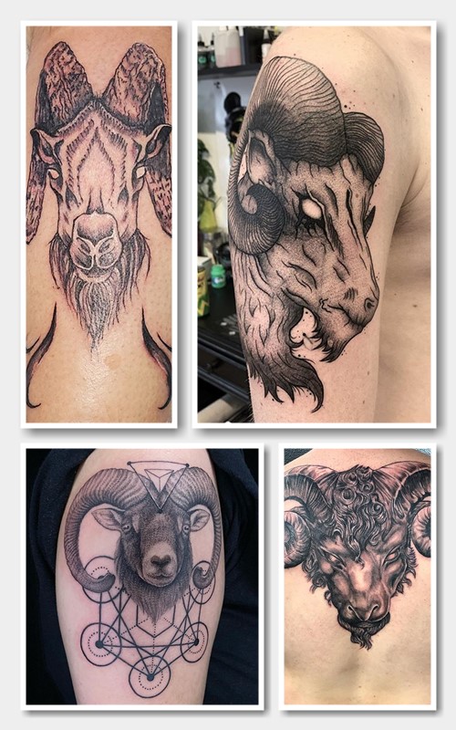 У яких стилях виконують татуювання баран