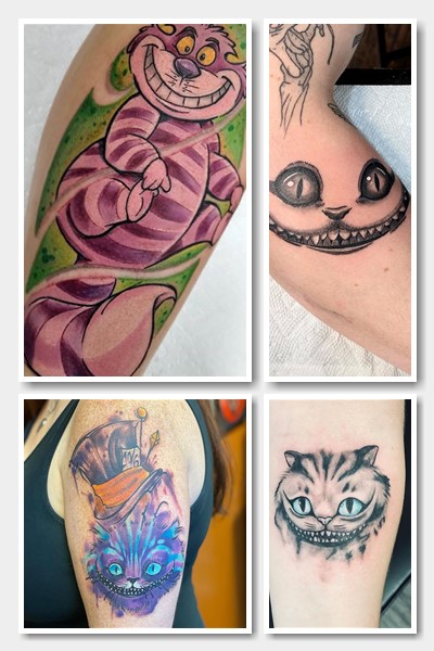 Вибір місця для тату Чеширський кіт
