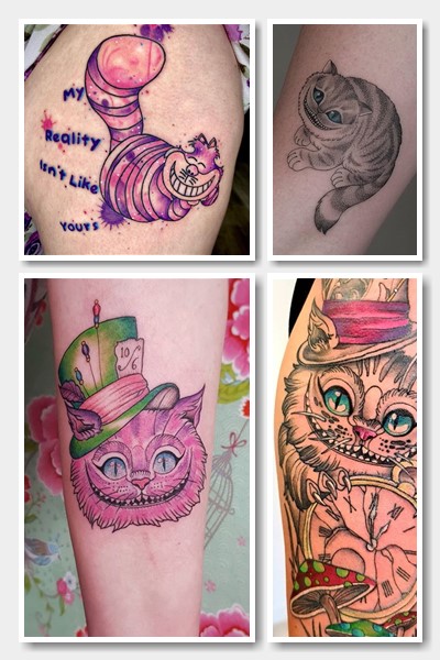 Образ Чеширського кота в тату