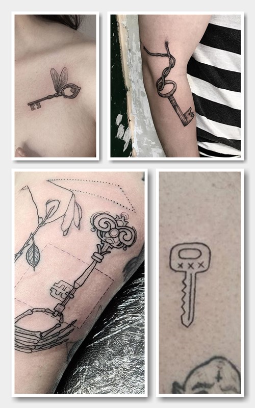 Татуювання у вигляді ключа 