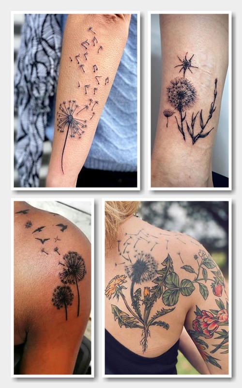  Ідеї для малюнку тату кульбабка