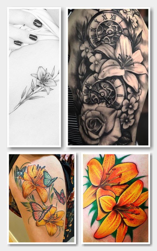 Де розміщують тату лілії на тілі