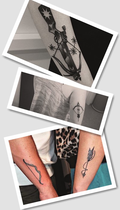 Що означає татуювання з луком та стрілами?