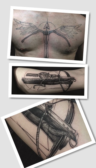 тату лук і стріли варіанти