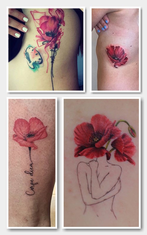 Як зображають татуювання мак