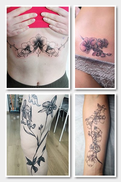 Татуювання з орхідеями 