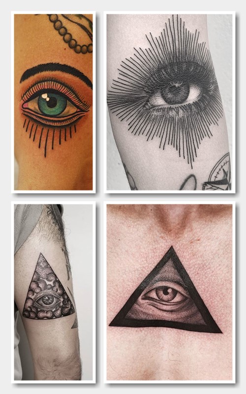 Тату око символізує містику