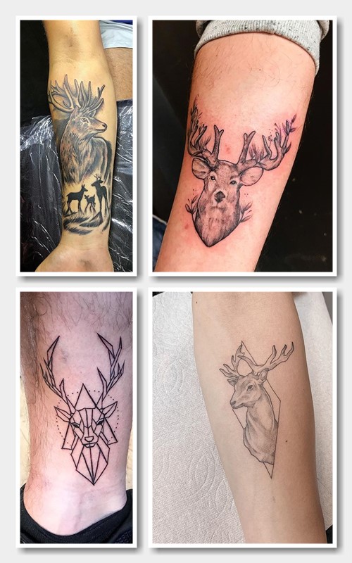 татуювання олень, лось