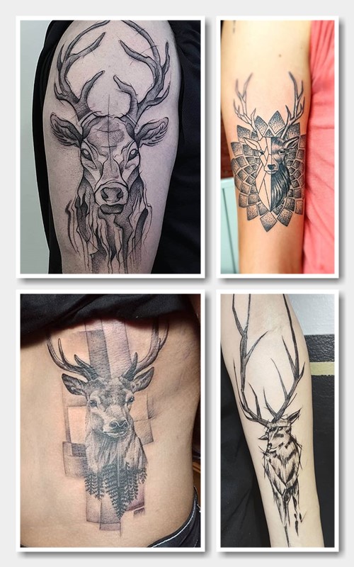 Тату олень 