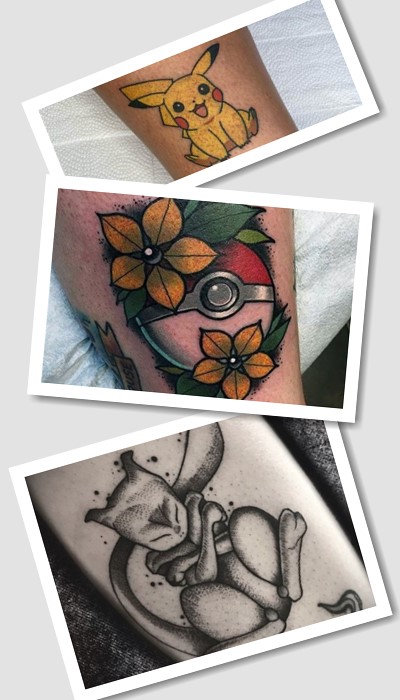 Тату покемон – ефектний малюнок