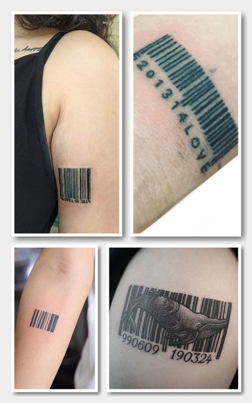 татуювання у вигляді штрих-коду 