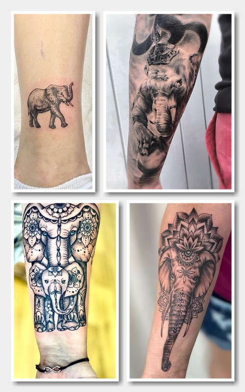 значення тату слон і мамонт