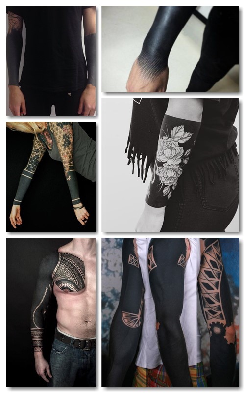 тату в стиле блекворк