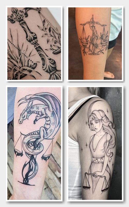 Оригінальне татуювання терези