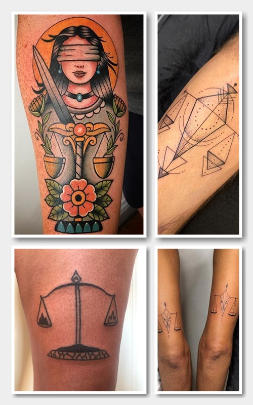 татуювання терези розташування