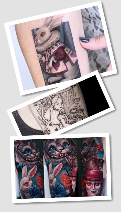 Тату Аліса в країні чудес у Києві