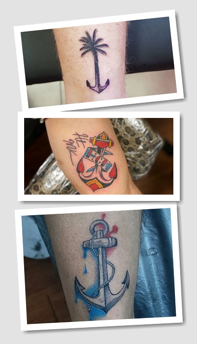 Для чоловіка тату якір 