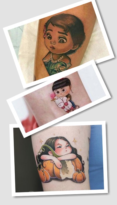 Тату дівчинка символізм