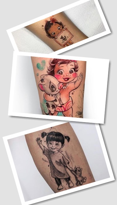 Тату дівчинка – симпатичний візерунок з позитивним значенням
