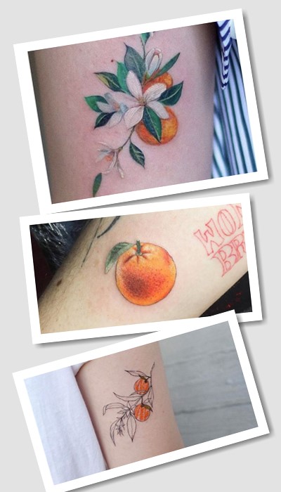 Кольори татуювання апельсин 